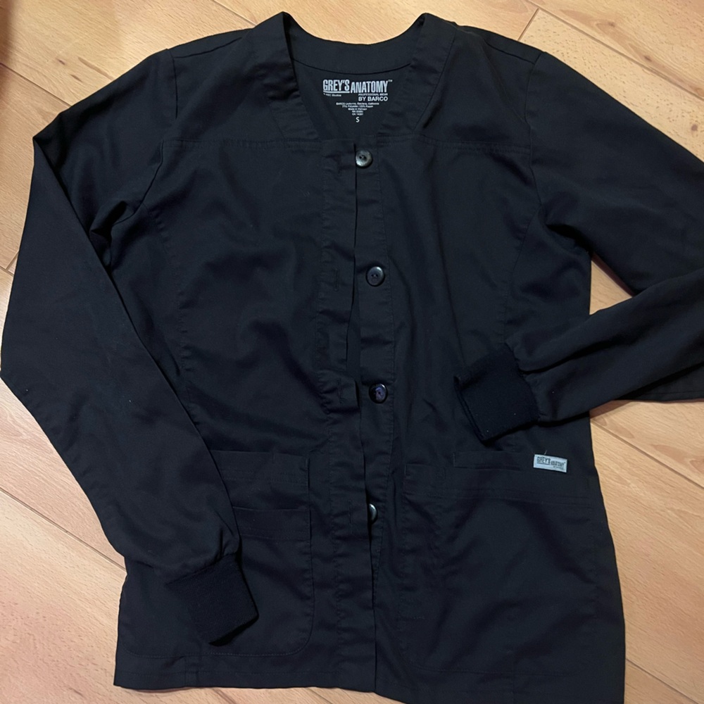 Grey's Anatomy Women's Black Buttoned Blazer